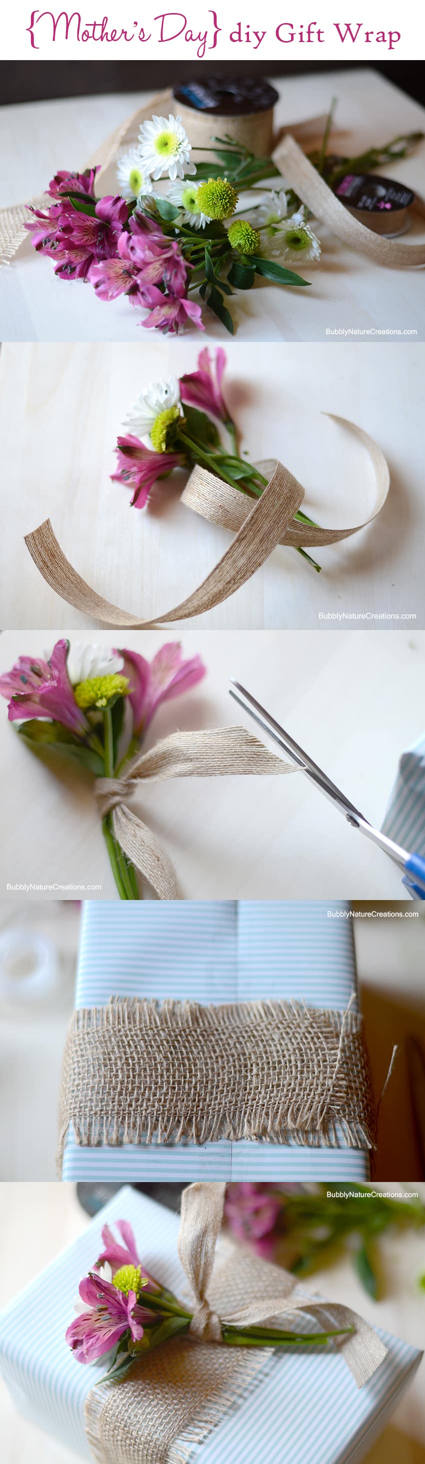 DIY Gift Wrap with Lilies is a beautiful way to embellish gifts! This easy tutorial will show you how to use flowers to make gifts have that special touch.