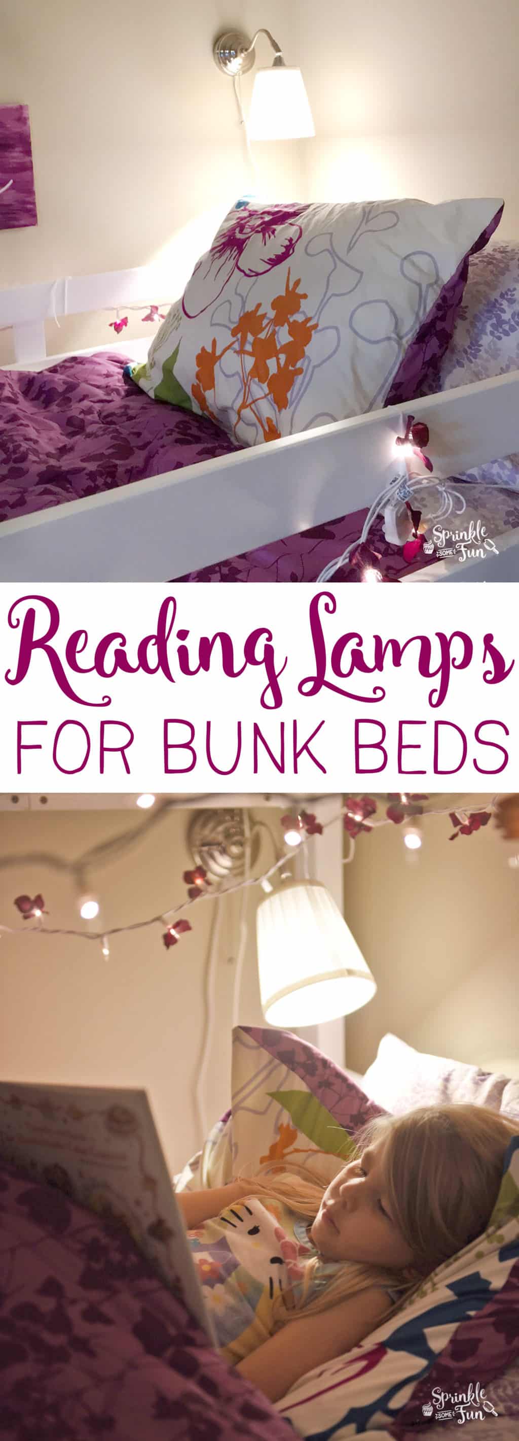 Reading Lamps for Bunk Beds. My kids' favorite place to read a book is in their beds and so I wanted to make sure that they got enough light.