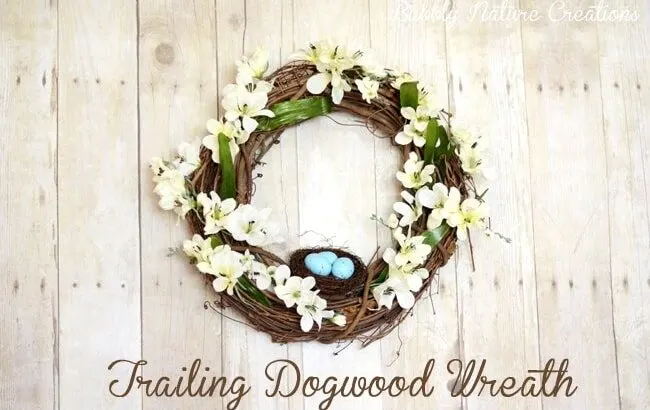 DIY Spring Floral Wreath ⋆Pottery Barn Knock-off Wreath