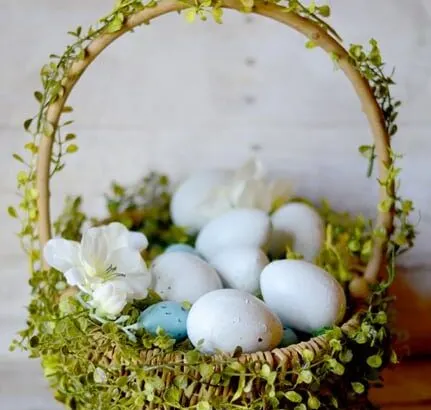 Green Vine Easter Basket {PB Knock Off}