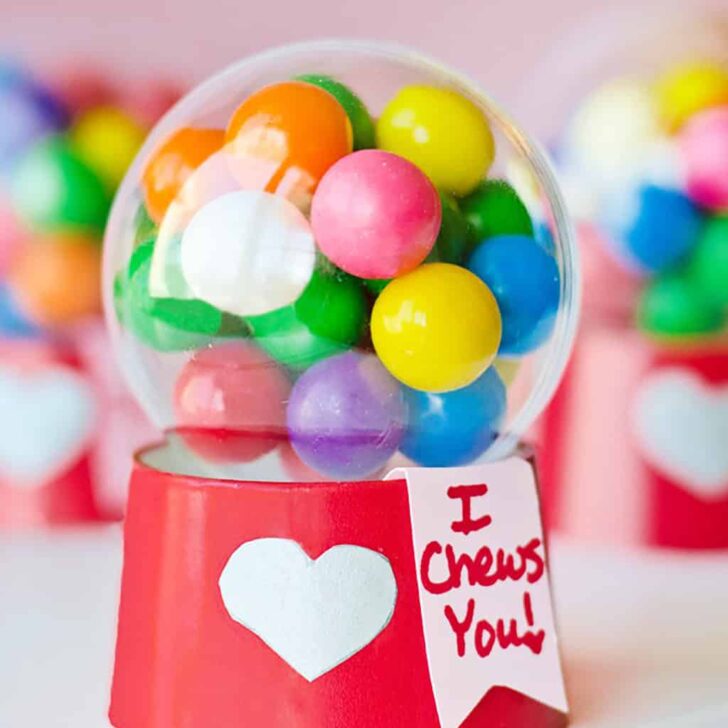 Mini Bubblegum Machine Valentines