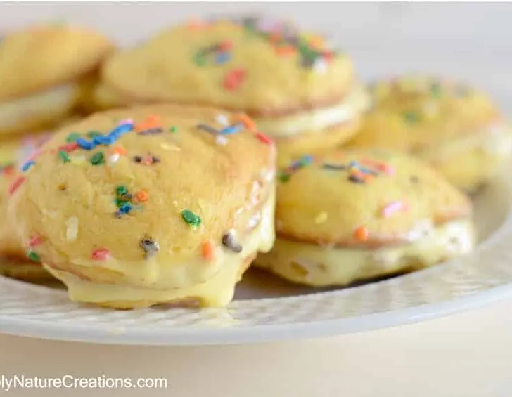 Cake Batter Ice Cream Whoopie Pies