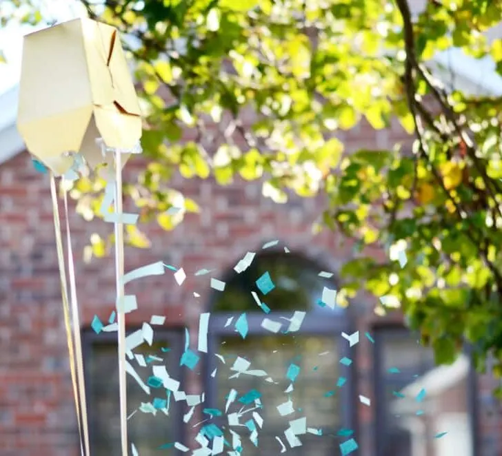Individual Reveal Pinatas for a Gender Reveal Party