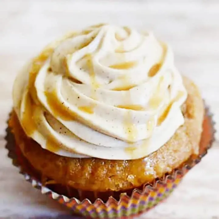 Apple Spice Cupcakes with Cinnamon Frosting