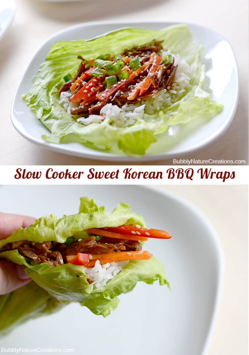 Slow Cooker Sweet Korean BBQ Wraps ⋆ Sprinkle Some Fun