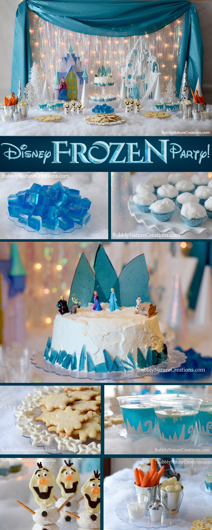 This Disney Frozen Party theme has everything from cake to games with awesome decorating tips and ideas! My little ones were so excited to see this fun filled party with their favorite Frozen characters. #FrozenParty #DisneyFrozenParty #GirlBirthdayPartyIdeas #PartyIdeas