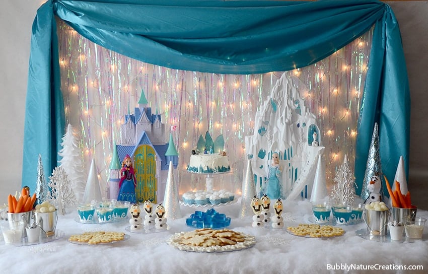 You Must-See These 15 Stunning Frozen Dessert Table Ideas!  Frozen themed  birthday party, Disney frozen birthday party, Elsa birthday party