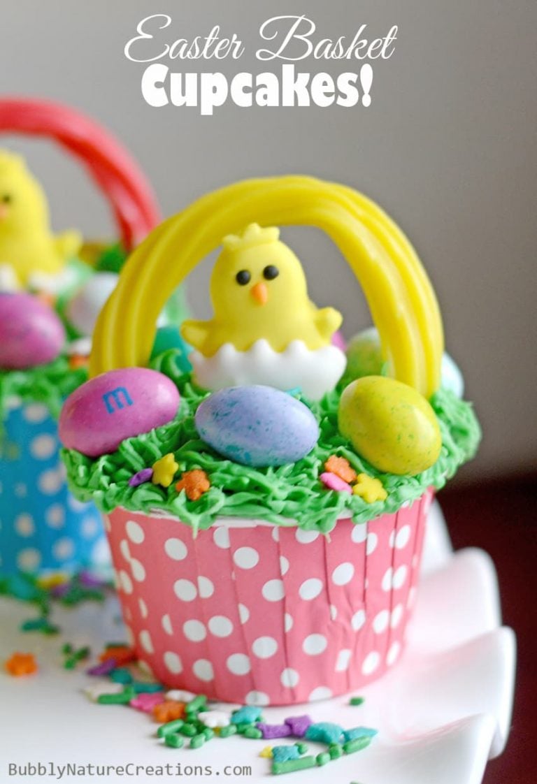 Easter Basket Cupcakes ⋆ Sprinkle Some Fun