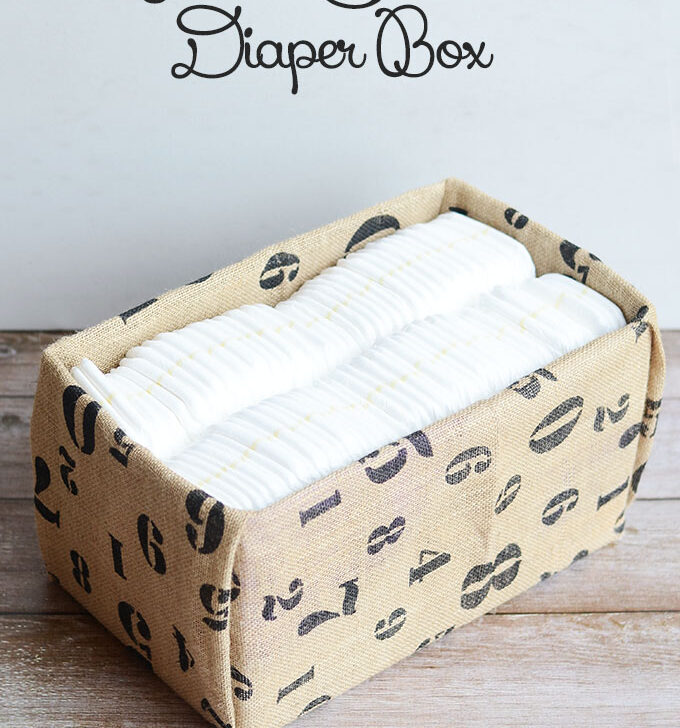 DIY Fabric Covered Diaper Box