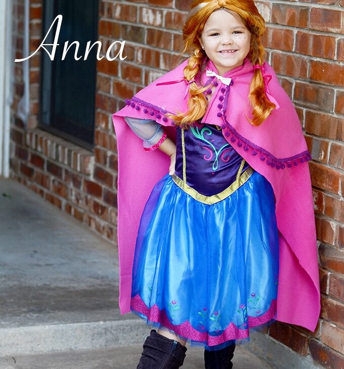 DIY Disney FROZEN Anna No-Sew Cape!