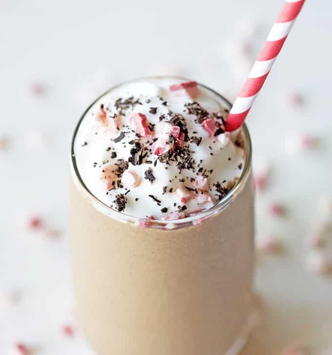 Frozen Peppermint Mocha Protein Drink