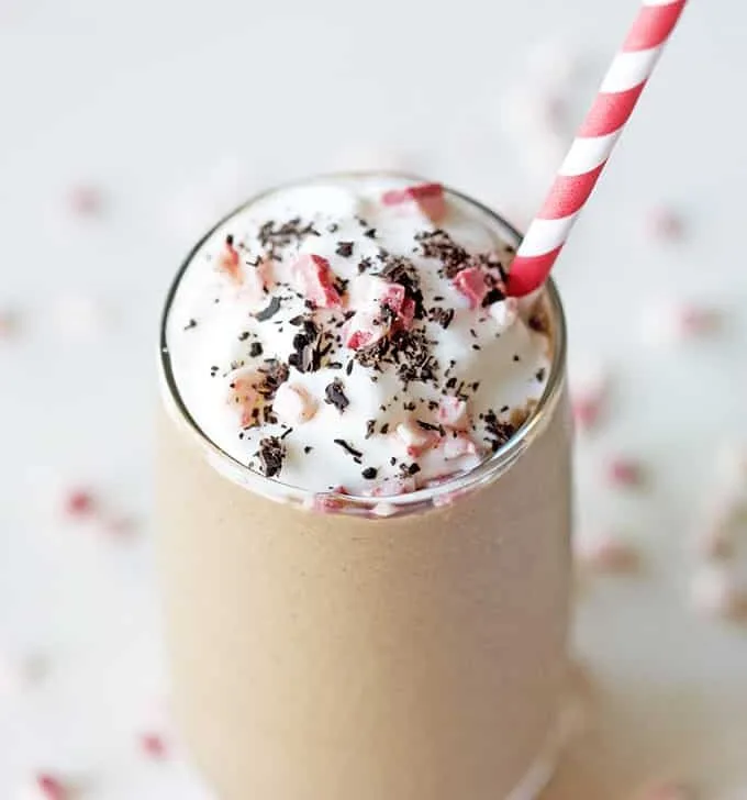 Frozen Peppermint Mocha Protein Drink