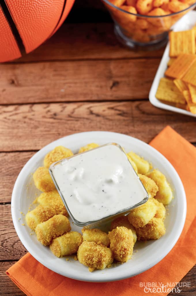 Cheddar Ranch Cheese Bites and Basketball Net Cups! ⋆ Sprinkle Some Fun