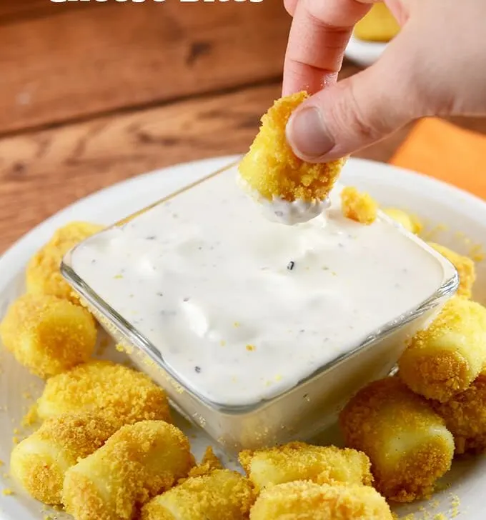 Cheddar Ranch Cheese Bites and Basketball Net Cups!