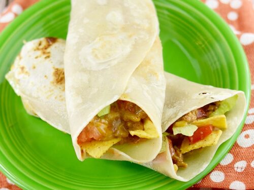 Crunchy Beef Bean Burritos Quick Dinner Recipe Sprinkle Some Fun