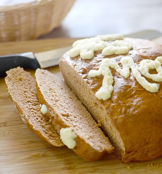 Mother’s Day Message Honey Wheat Bread