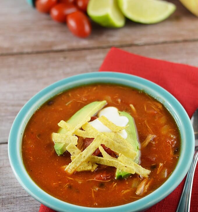 Quick and Easy Chicken Tortilla Soup