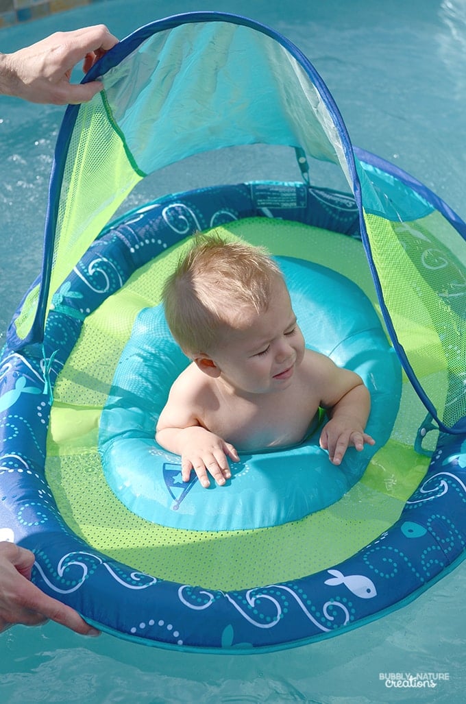 Swim Ways Baby Spring Float for Introducing Baby to Water Sprinkle