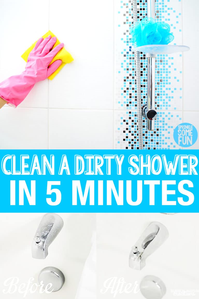 How to Clean a Dirty Shower in 5 Minutes ⋆ Sprinkle Some Fun