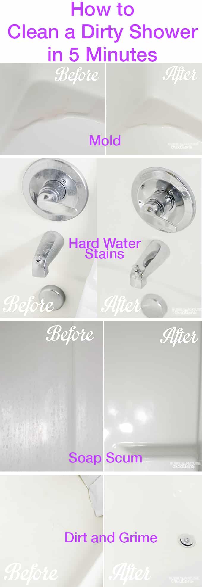 How to Clean a Dirty Shower in 5 Minutes Sprinkle Some Fun