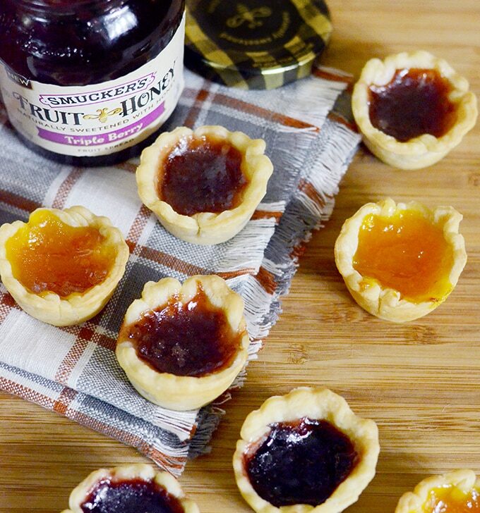 2 Ingredient Fruit and Honey Tartlets