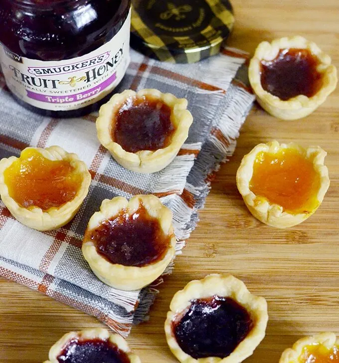 2 Ingredient Fruit and Honey Tartlets