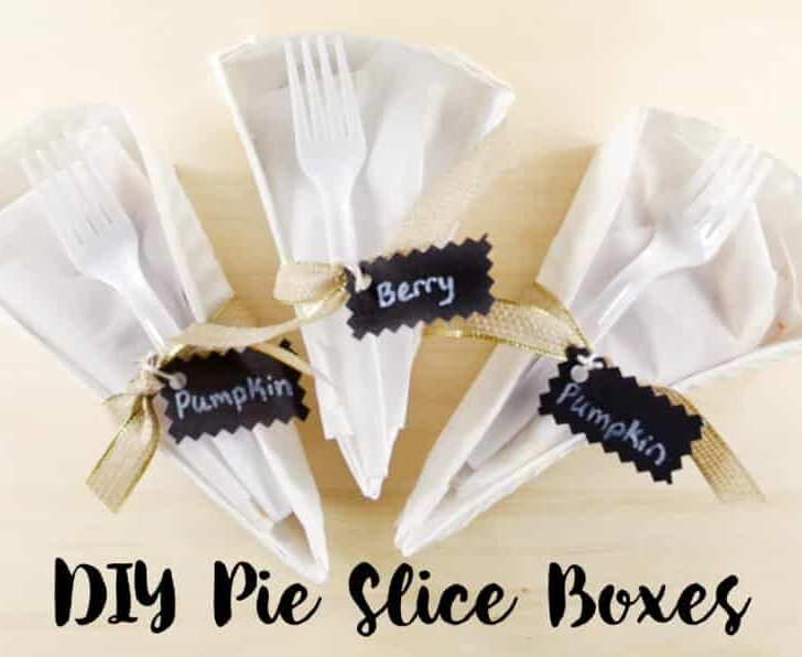 DIY Pie Slice Boxes from Paper Plates