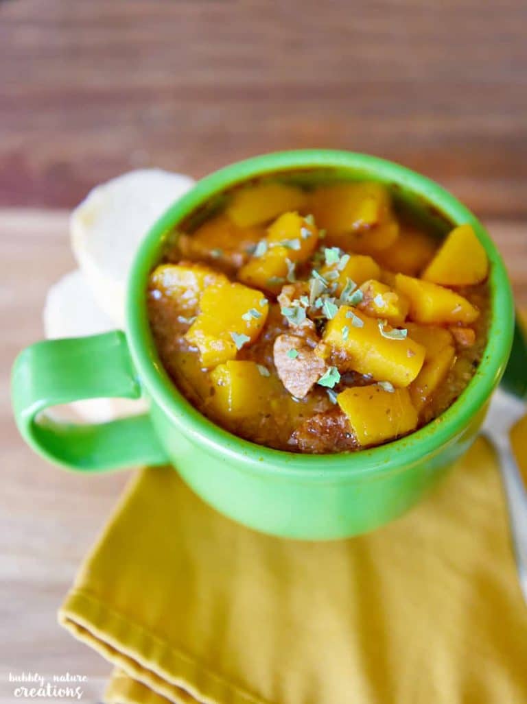 Winter Squash Beef Stew {Slow Cooker Recipe} ⋆ Sprinkle Some Fun