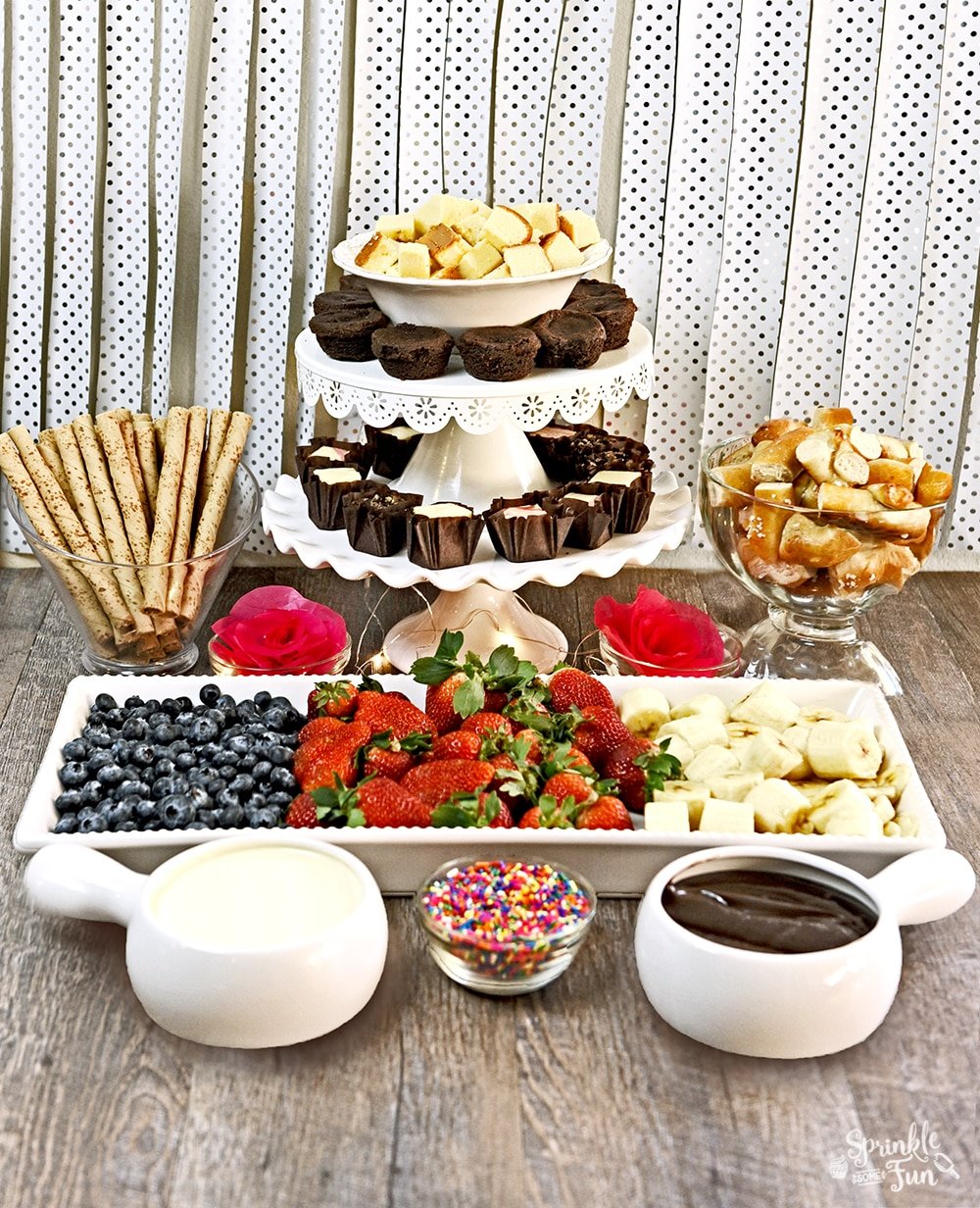 Cheese And Chocolate Fondue Party