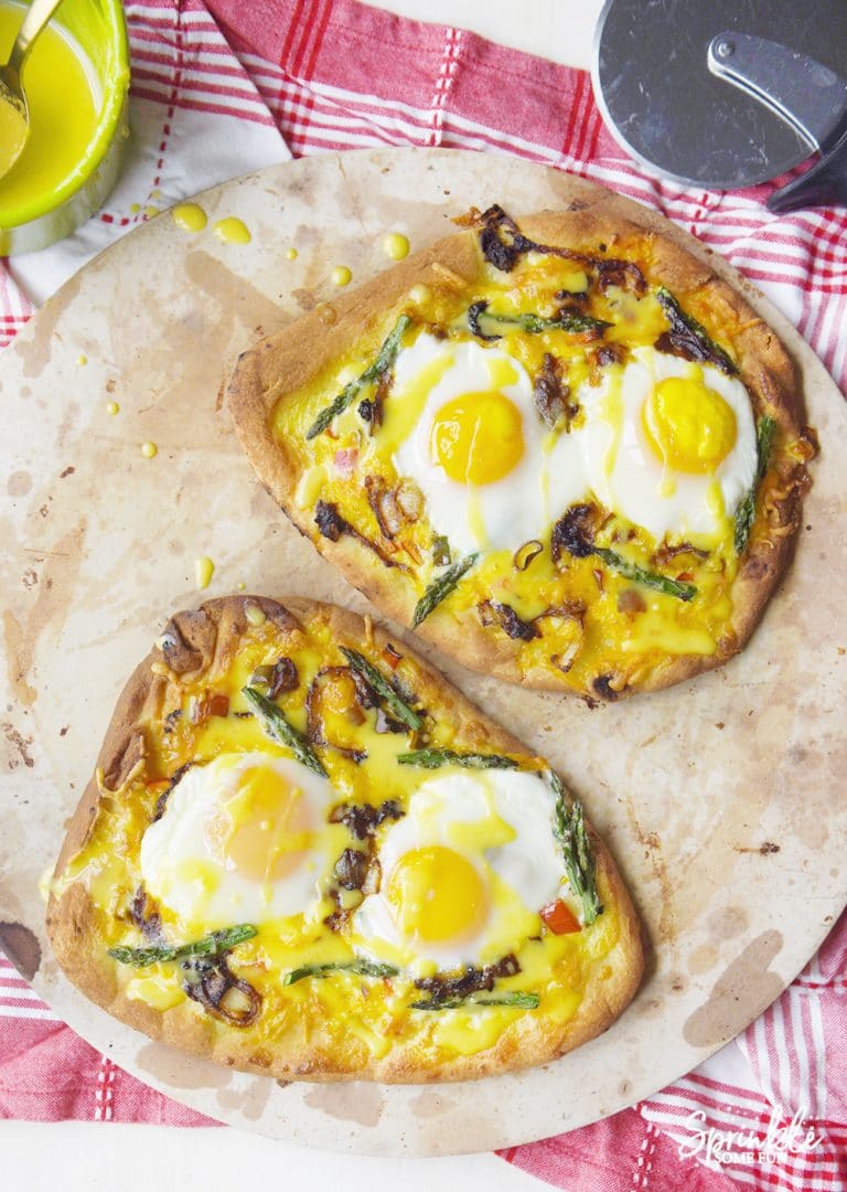 Breakfast Pizza with Hollandaise Sauce ⋆ Sprinkle Some Fun