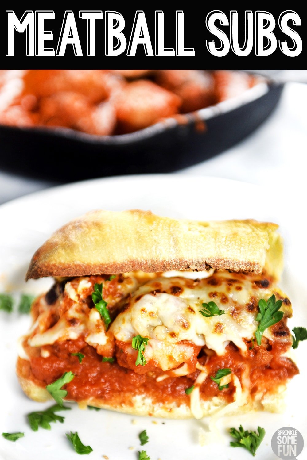 Meatball sub sandwiches are an easy weeknight dinner idea that the whole family loves. This recipe is so delicious with the homemade meatballs, gooey cheese, crusty bread and RAGÚ® Simply Chunky Marinara Pasta Sauce. #meatballsubs #meatballsubsandwich #bestmeatballsub #easymeatballsub #meatballsubbread #meatballsubrecipe #meatballsubsauce #marinara #easyweeknightdinner #easyrecipe #besteasyrecipe #dinner #maincourse #cheeseymeatballsub #sub #subsandwich #sandwich