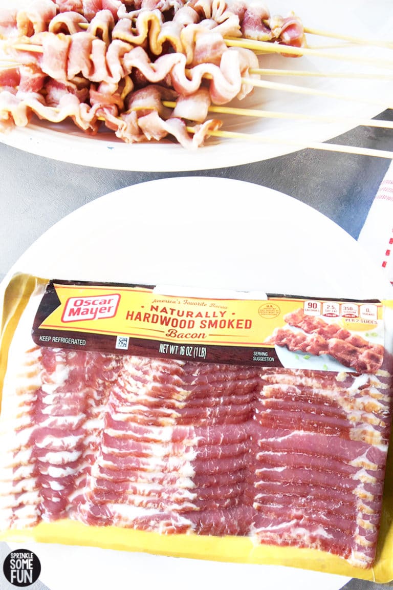Bacon Skewers with Brown Sugar Glaze ⋆ Sprinkle Some Fun