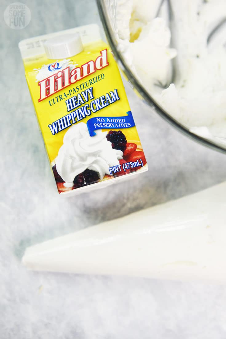 Stabilized Whipped Cream ⋆ Holds Shape for 24 hours ⋆ Sprinkle Some Fun