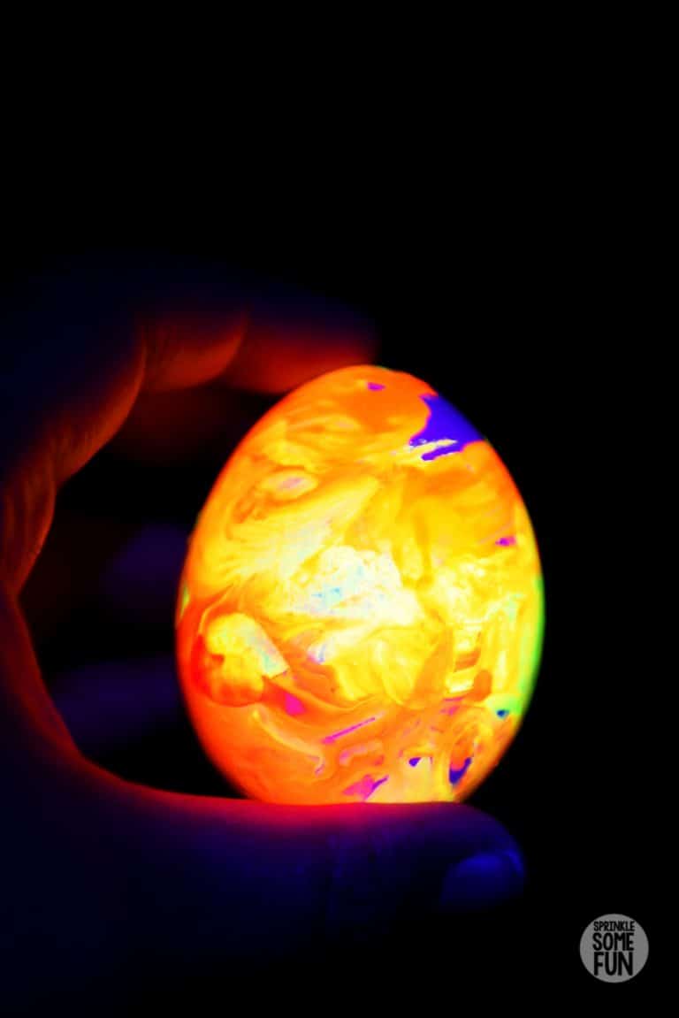 Glow in the Dark Egg Hunt & Blacklight Flashlight Hunt ⋆ Sprinkle Some Fun