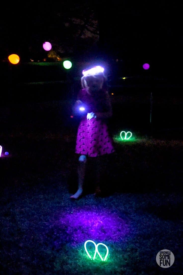 Glow in the Dark Egg Hunt & Blacklight Flashlight Hunt ⋆ Sprinkle Some Fun